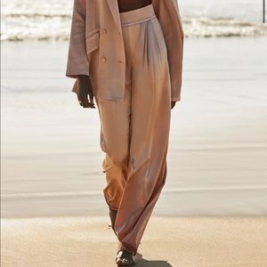 Shona Joy La Lune tuxedo trousers in dessert rose